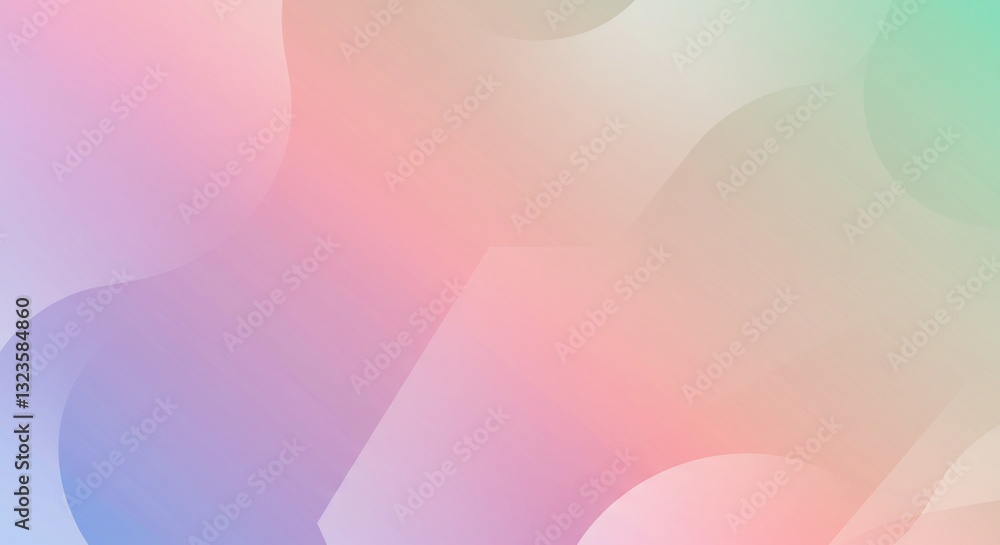Poster soft pastel gradient background with fluid shapes, creating a modern, abstract design. ideal for dig