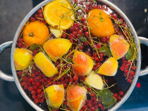 fruit compote in a bowl