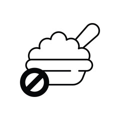 No Eating Vector icon