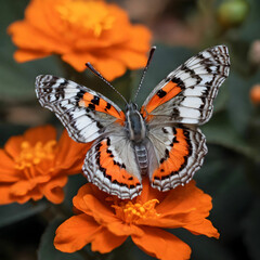 Obraz premium butterfly on flower