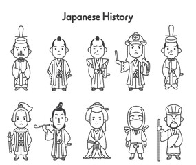 日本史全身イラスト 江戸時代