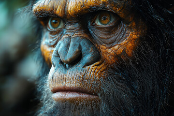 Portrait of Earlier Hominins (Pre-Homo species) like Australopithecus afarensis