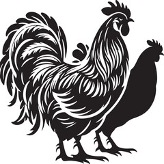 chicken icon ,vector hen