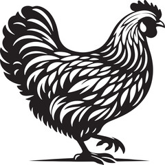 chicken icon ,vector hen