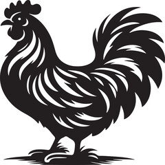 chicken icon ,vector hen
