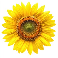 Vibrant sunflower, radiant yellow petals, central disc