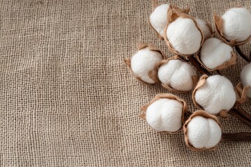 Natural unbleached cotton canvas texture ideal for sustainable fashion designs and eco-conscious textile projects