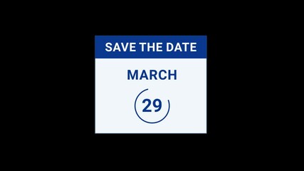 29 March Save the date Animation