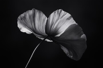 A blooming flower with a blurred background highlights the details of the flower