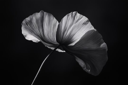 A blooming flower with a blurred background highlights the details of the flower