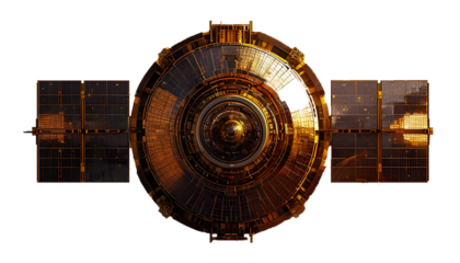 satellite on a white background