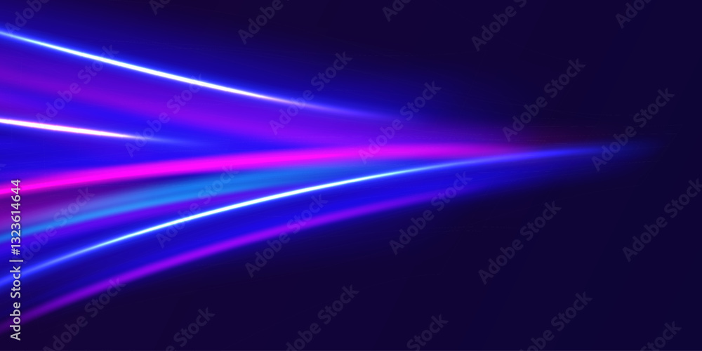 Poster abstract background rotational border lines. neon stripes in the form of drill, turns and swirl. iig