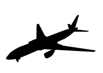 旅客機 777 シルエット