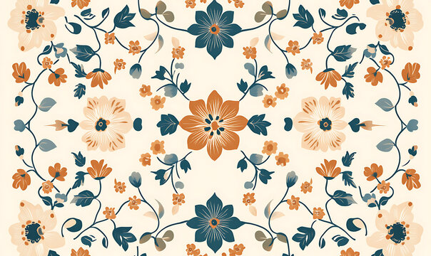Fototapeta wallpaper or carpet, pastel pattern illustrator