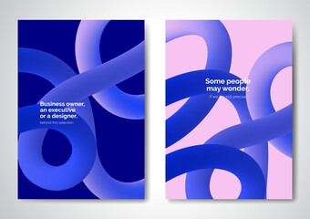 Template vector design for Brochure, AnnualReport, Magazine, Poster, Corporate Presentation, Portfolio, Flyer, infographic, layout modern with blue color size A4, Front and back, Easy to use and edit.