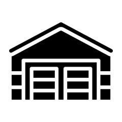 Garage Vector Glyph Icon Design