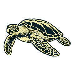 Naklejka premium Sea turtle