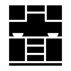 Kitchen Vector Glyph Icon Design