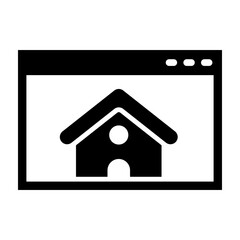 Homepage Vector Glyph Icon Design