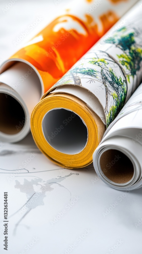 Poster Precision Engineering Visualization High-Resolution Architectural Blueprints and Technical Drawings - Innovative Design Planning for Next-Gen Professional Workflows