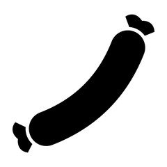 Sausage Vector Glyph Icon Design