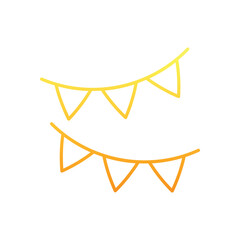 Decorative Bunting Vector icon