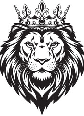 lion head vector illustration