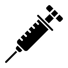 Syringe Vector Glyph Icon Design