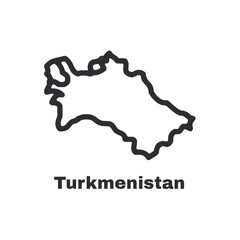 A map of Turkmenistan