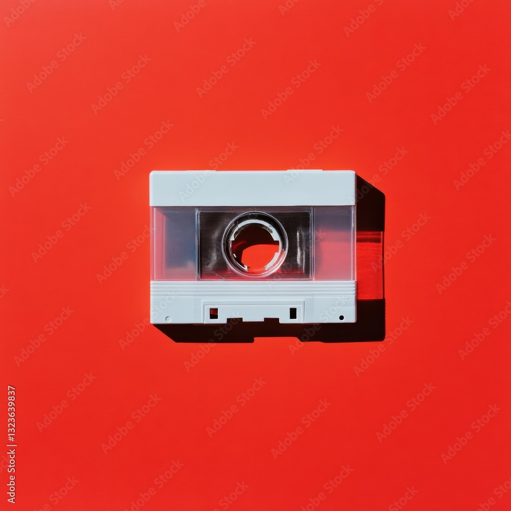 Aufkleber retro revival nostalgic audio cassette exploring digital streaming aesthetics - vintage technology r