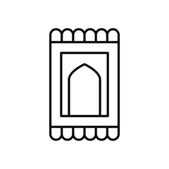 Prayer Mat Vector icon