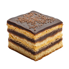 Lithuanian šakotis tree cake with caramelized edges isolated on transparent white background