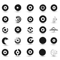 Set creative abstract logo collection Logo can be used for icon brand identity finance