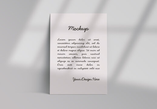 Mockup of Stationery Greeting Card