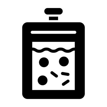 Space Food Vector Glyph Icon Design