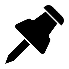 Pin Vector Glyph Icon
