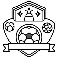 Soccer day vector illustration icon elements symbols