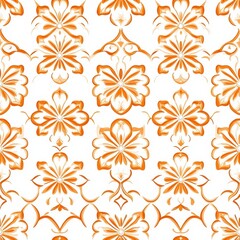 Decorative Floral Swirl Pattern in Earth Tones for Backgrounds and Creative Artistic Applications