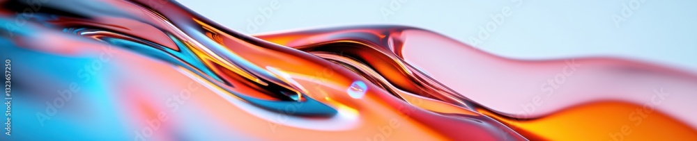 Poster Fluid Dynamics Gradient Innovative Digital Art Visualization Exploring Abstract Color Transitions in Next-Gen Visual Design Experience