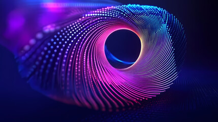 Colorful Spiral Lines Creating Dynamic Abstract Art