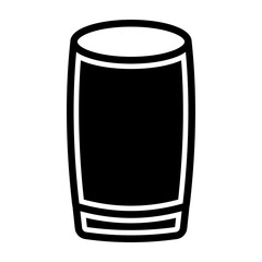 Glass Vector Glyph Icon Design