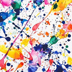 Bold Ink Splatter Backdrop Watercolor Design Isolated for Artistic Projects