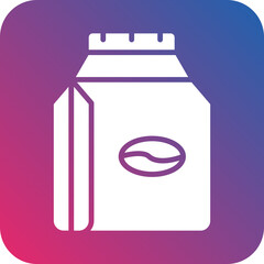 Coffee Bag Icon Style