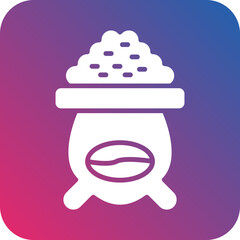 Coffee Sack Icon Style