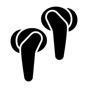 Ear Buds Vector Glyph Icon Design