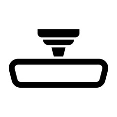 Rearview Mirror Vector Glyph Icon Design