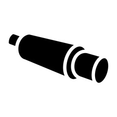 Muffler Vector Glyph Icon Design