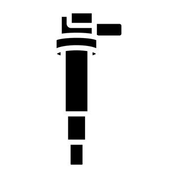 Ignition Coil Vector Glyph Icon Design