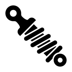 Shock Absorber Vector Glyph Icon Design
