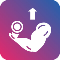 Muscle Gain Diet Icon Style
